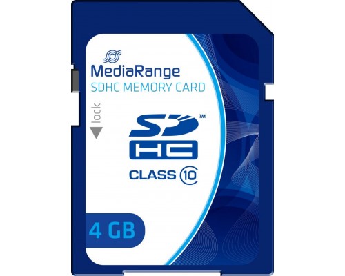 SD  MediaRange MR961 SDHC 4 GB Class 10  (MR961)