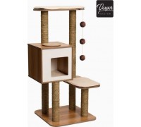 Catit Catit Vesper V-High base, Walnut, 56 x 56 x 121.5 cm