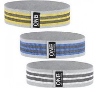 One Fitness Hip Band HB001 Set dažādu pretestības līmeņu komplekts daudzkrāsains 3 gab.