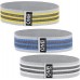 One Fitness Hip Band HB001 Set dažādu pretestības līmeņu komplekts daudzkrāsains 3 gab.