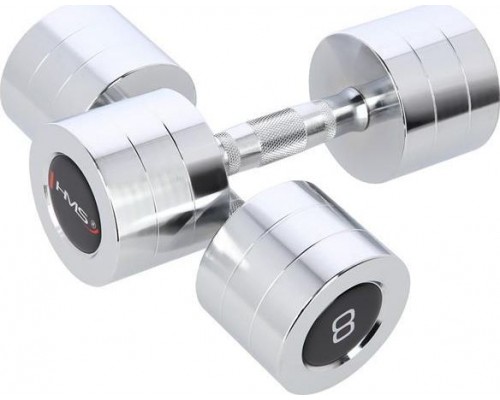 HMS ‎Dumbbells CHD08 chrome plated 2 x 8 kg