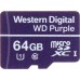 SD  WD Purple MicroSDXC 64 GB Class 10 UHS-I/U1  (SD-MICRO-10/64-WD)