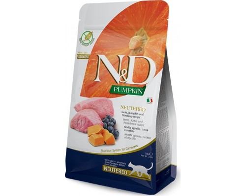 Farmina FARMINA N&D Pumpkin Feline Lamb & Blueberry Neutered Adult 300g