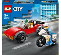 LEGO City Policijas motocikla un automašīnas pakaļdzīšanās (60392)