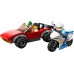 LEGO City Policijas motocikla un automašīnas pakaļdzīšanās (60392)