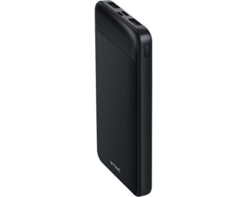 V-TAC Power Bank 10000mAh Black 2xUSB Type C 22,5W VT-10005