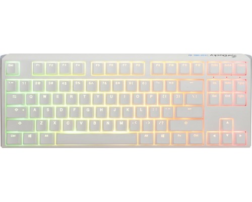 Ducky Ducky One 3 Classic Pure White TKL Gaming Keyboard, RGB LED - MX-Clear