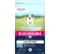Eukanuba EUKANUBA PIES DOROSŁY MAŁA I ŚREDNIA RASA BEZ ZBÓŻ RYBA OCEANICZNA 3KG