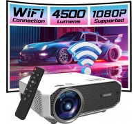 Zenwire Mini WiFi Przenośny Rzutnik Full HD Bluetooth do telefonu 4500 lm 1500:1 HDMI USB LED Zenwire e450s