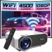 Zenwire Mini WiFi Przenośny Rzutnik Full HD Bluetooth do telefonu 4500 lm 1500:1 HDMI USB LED Zenwire e450s