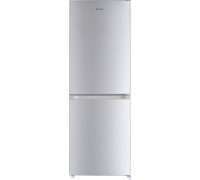 Candy Candy CCG1L314ES Refrigerator, E, Free standing, Combi, Height 144 cm, Fridge net 109 L, Freezer net 48 L, Silver Candy