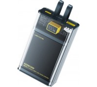 Wekome Power  WP-325 Vanguard Series - 20000 mAh Super Charging With built-in cable USB-C & Lightning PD 20W + QC 22.5W (Black / Transparent)