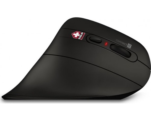 Connect IT CONNECT IT FOR HEALTH Verti TriMode ergonomická vertikální myš, bezdrátová, černá