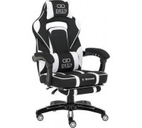 Zenga with footrest DEUS X-Stream z tkaniny White-Black