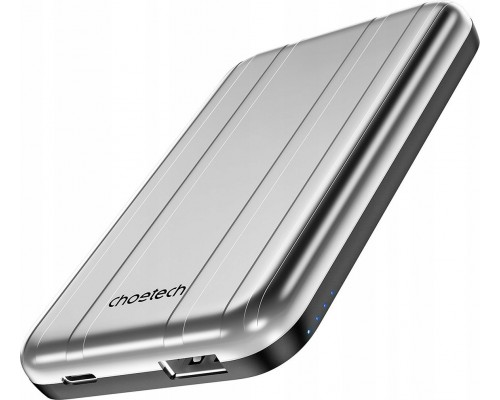 Choetech Choetech B655 MagSafe USB-A / USB-C 5000mAh srebrny