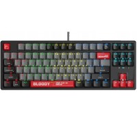 A4Tech A4tech Bloody S87,  Gaming, Mechanical, Wired, Red Switch, CZ/SK, Black
