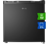 CHiQ CHiQ CSD31D4E minibar, 31 litrů, 2 přihrádky, -24 °C až +10 °C, mrazák - lednice, 41 dB