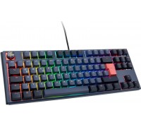 Ducky One 3 Cosmic Blue TKL Gaming Keyboard, RGB LED - MX-Ergo-Clear