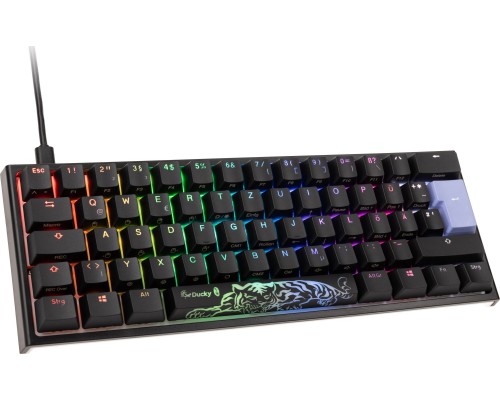 Ducky Ducky One 2 Pro Mini Gaming Keyboard, RGB LED - Cherry Black