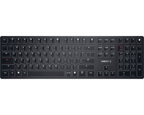 Cherry KW X ULP klawiatura USB + RF Wireless + Bluetooth QWERTY Amerykański międzynarodowy Czarny