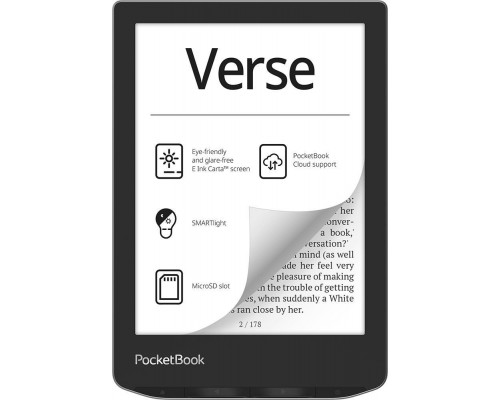 PocketBook Verse Mist Grey DACH-Version (PB629-M-WW-B)