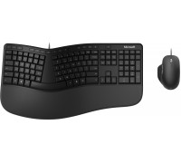 Microsoft Microsoft Ergonomic Desktop klawiatura Dołączona myszka USB QWERTY Skandynawia Black