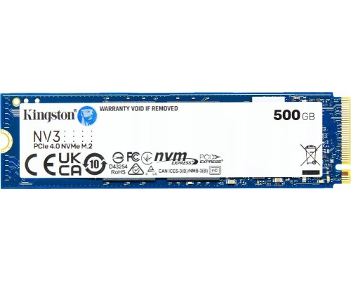 SSD Kingston SNV3S 500GB M.2 2280 PCI-E x4 Gen4 NVMe (SNV3S/500G)