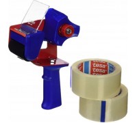 Tesa Tesa Tesapack Abroller Promo inkl. 2 Packb. braun 66m x 50mm