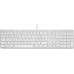 LMP Large Font USB Keyboard 110 keys wired USB keyboard with 2x USB and aluminum upper cover - Swiss