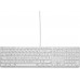 LMP Large Font USB Keyboard 110 keys wired USB keyboard with 2x USB and aluminum upper cover - UK English