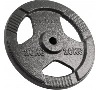 Rebel Čuguna slodze 20kg, caurums 31mm, disks ar rokturi, REBEL ACTIVE