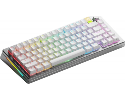 Glorious GMMK 3 Pro HE Wireless 75 % Custom Gaming-  Pre-Built, ANSI (US), Fox HE Switches, Silver