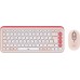 Logitech Logitech POP Icon Combo klawiatura Dołączona myszka Uniwersalne Bluetooth QWERTZ Niemiecki Rose, White