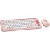 Logitech Logitech POP Icon Combo klawiatura Dołączona myszka Uniwersalne Bluetooth QWERTZ Niemiecki Rose, White