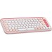 Logitech Logitech POP Icon Combo klawiatura Dołączona myszka Uniwersalne Bluetooth QWERTZ Niemiecki Rose, White