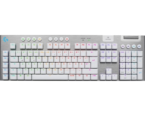 Logitech Logitech G G915 X LIGHTSPEED  Gaming USB + RF Wireless + Bluetooth QWERTZ Niemiecki Biały