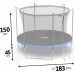 Garden Trampoline Neo-Sport NeoSport Garden Trampoline 6ft/183cm With inner mesh with ladder
