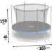 Garden Trampoline Neo-Sport NeoSport Garden Trampoline 6ft/183cm With inner mesh with ladder