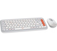 Logitech POP Icon Combo biało-pomarańczowe (920-013276)
