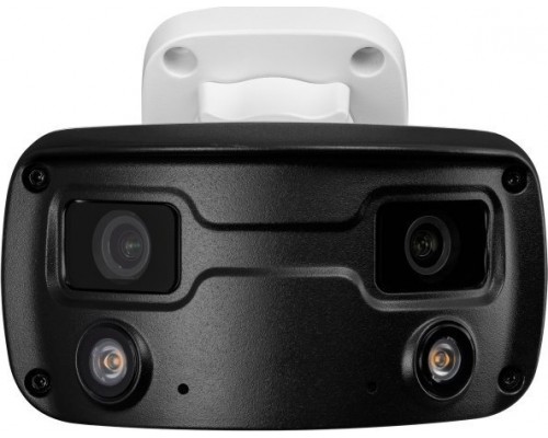 BCS Kamera tubowa panoramiczna IP 4Mpx BCS-P-PIP2X4FCL3-Ai1, NightColor, WhiteLight, mikrofon, głośnik