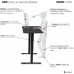 Gaming galds Diablo EGON 1100 Orzechowe 110 - 170 cmx60 cm
