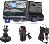 RoGer 3in1 Car video recorder with integrated front / rear / inside camera /  Full HD / 170 degree view