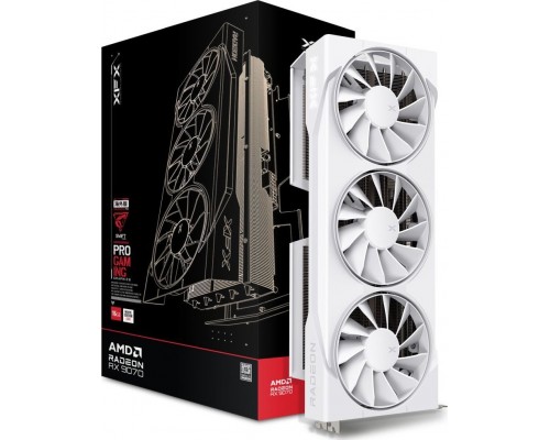XFX Swift Radeon RX 9070 OC White Triple Fan Gaming 16GB GDDR6 (RX-97SWFB3W9)