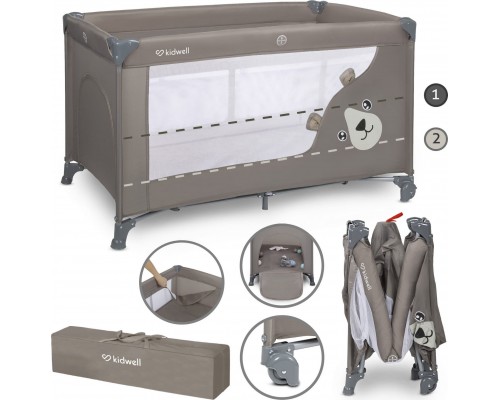 ŁÓŻeczko dwupoziomowe kidwell blissy duo beige