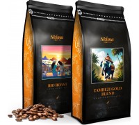 SkimaCoffee Zestaw 1kgX2 RIO ROAST/ZAMBEZI GOLD BLEND Świeżo Palona do ekspresu