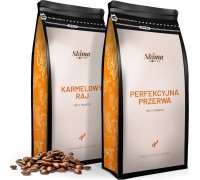 SkimaCoffee Zestaw 1kgX2 PERFEKCYJNA PRZERWA/KARMELOWY RAJ Świeżo Palona do ekspresu