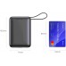 Swissten Power Bank 20000 mAh with Built-In Cables USB-C and Lightning