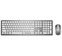 MediaRange Funk-Tastatur und optis. Funk-Maus Set QWERTZ sil