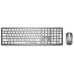 MediaRange Funk-Tastatur und optis. Funk-Maus Set QWERTZ sil