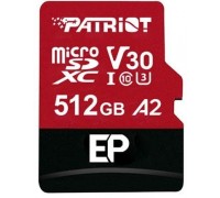 SD  Patriot EP MicroSDXC 512 GB Class 10 UHS-I/U3 A2 V30 (PEF512GEP32MCX)